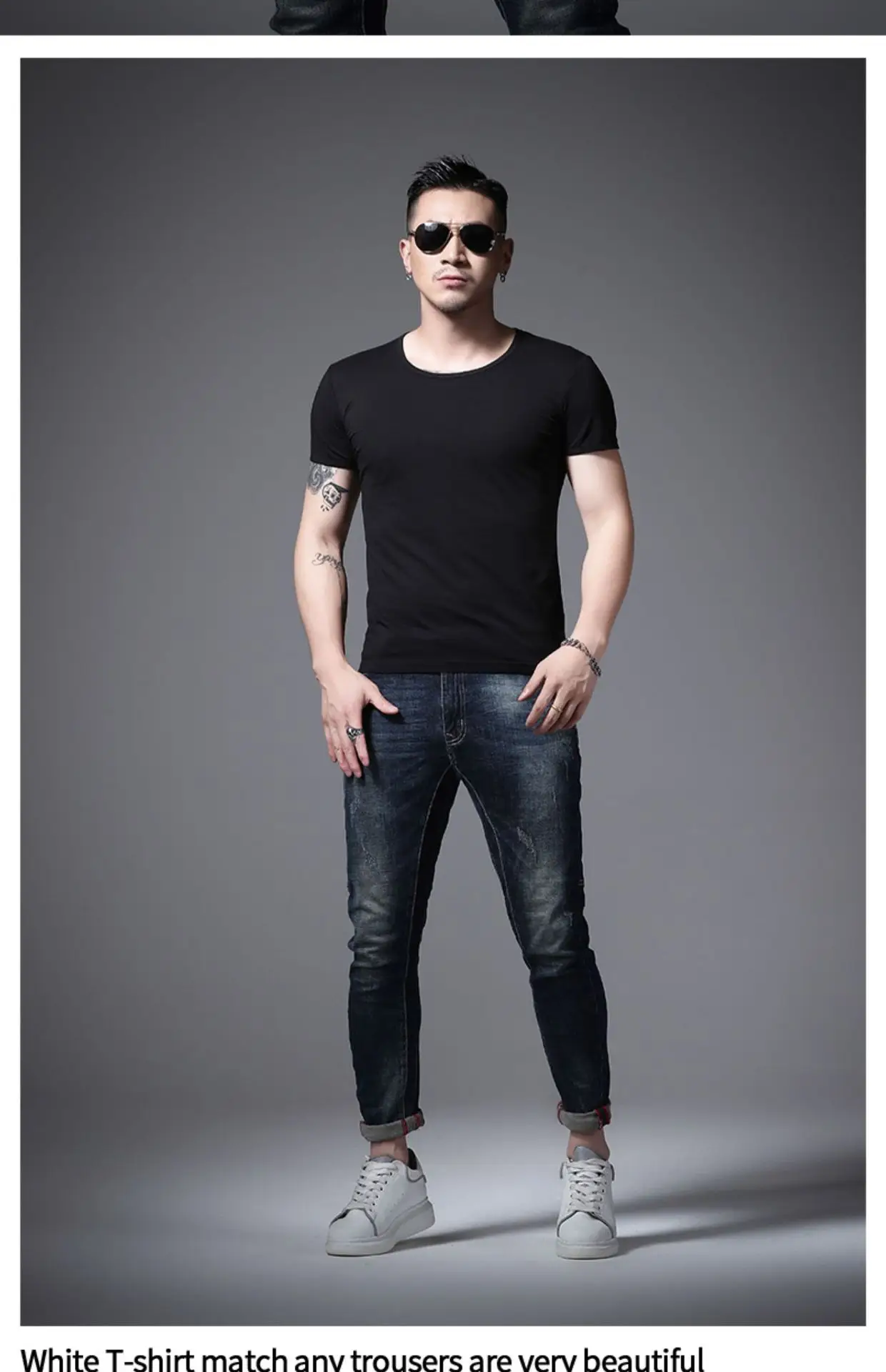 Men Olive Green Lycra T-Shirt Round Neck Summer Casual — feature 30