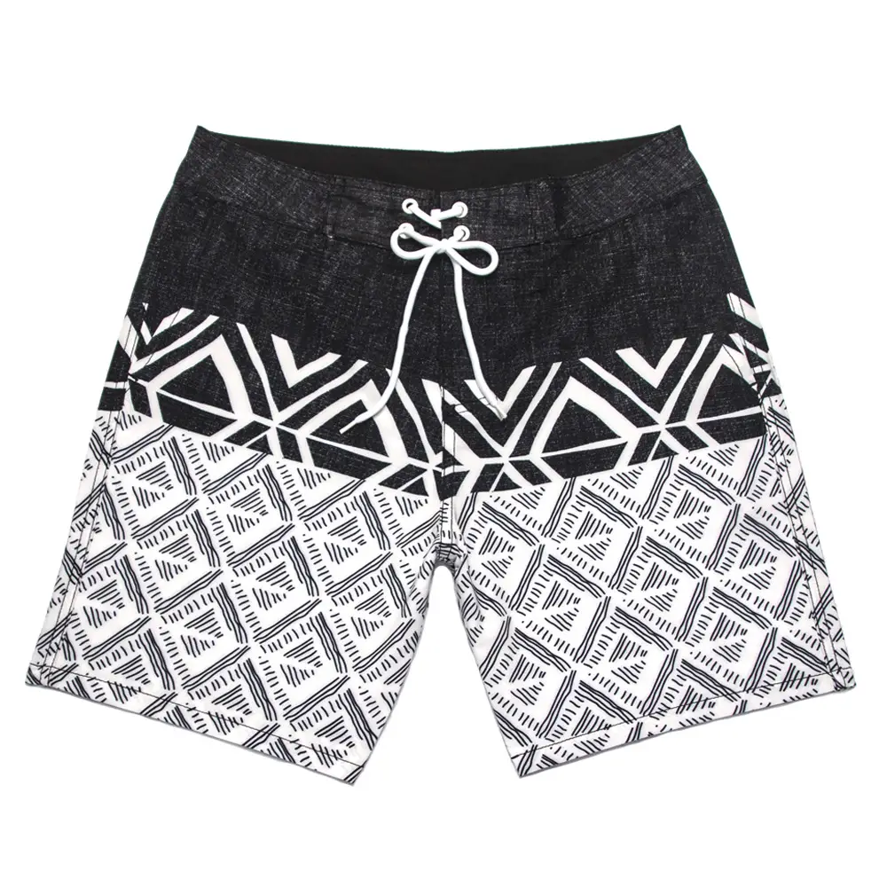 Men's Blue Printed Surf Shorts Waterproof Stretch Casual 5Pc - Image 35
