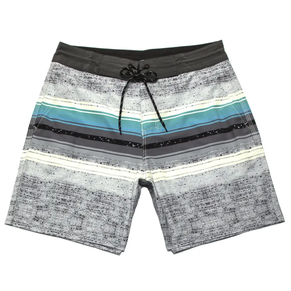 Men's Blue Printed Surf Shorts Waterproof Stretch Casual 5Pc - Image 9
