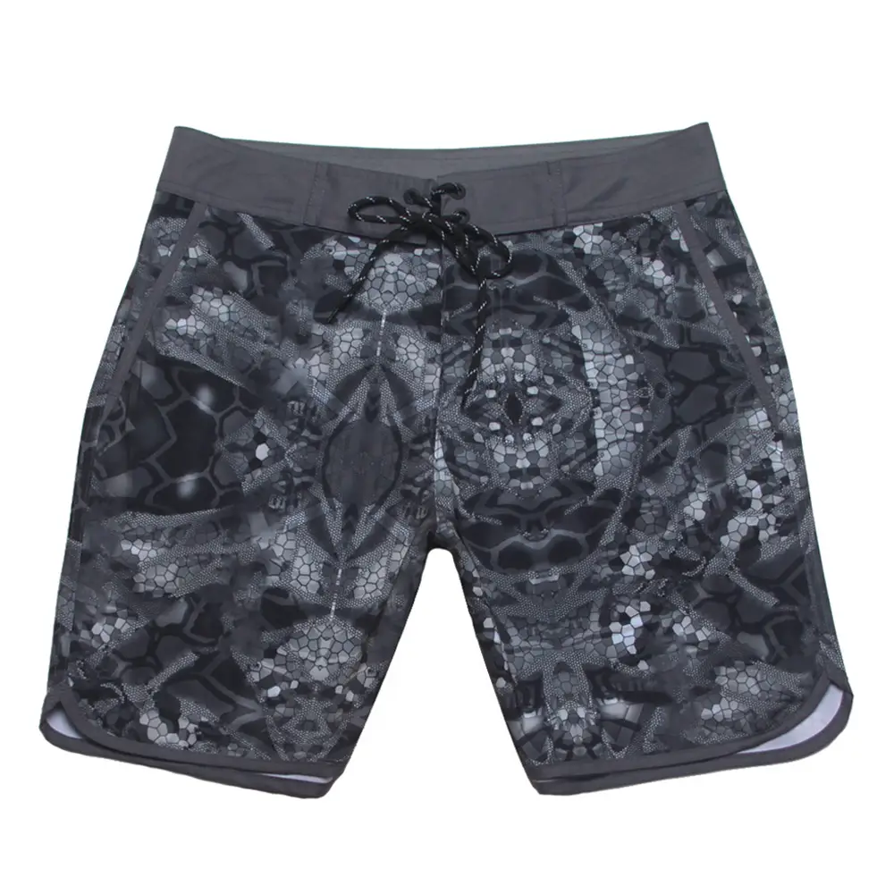 Men's Blue Printed Surf Shorts Waterproof Stretch Casual 5Pc - Image 13