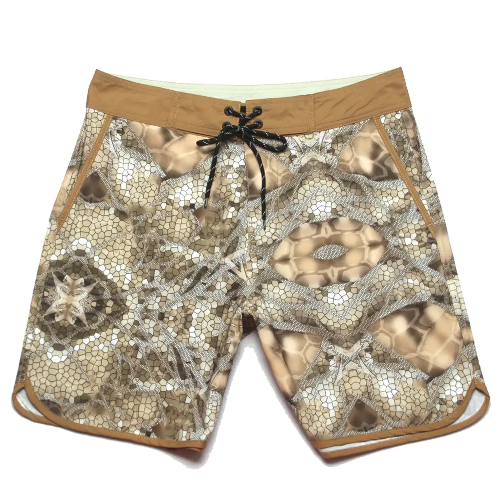 Men's Blue Printed Surf Shorts Waterproof Stretch Casual 5Pc - Image 14