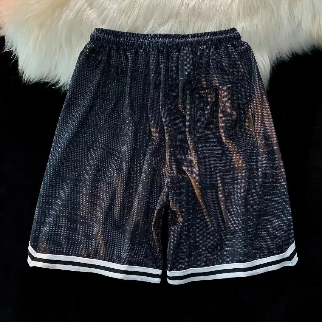 Men's Green Tie-Dye Ice Silk Shorts Summer Wear — feature 15