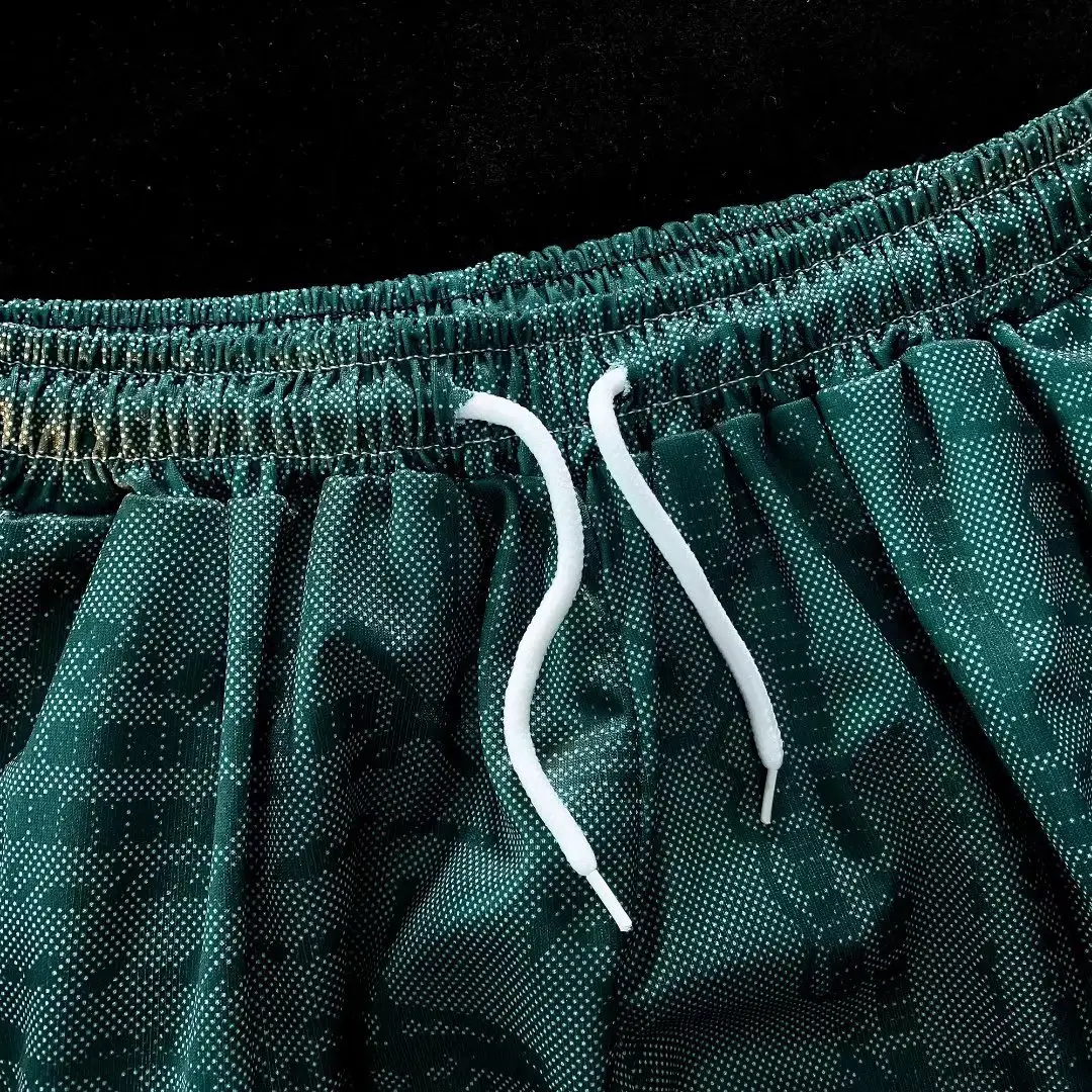 Men's Green Tie-Dye Ice Silk Shorts Summer Wear — feature 16