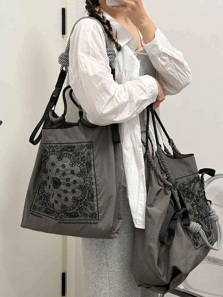 Women's Canvas Embroidered Tote Bag with Mandala Design — feature 12