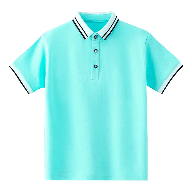 Yellow Boys Polo Shirt Medium Large All Cotton Summer - Image 6
