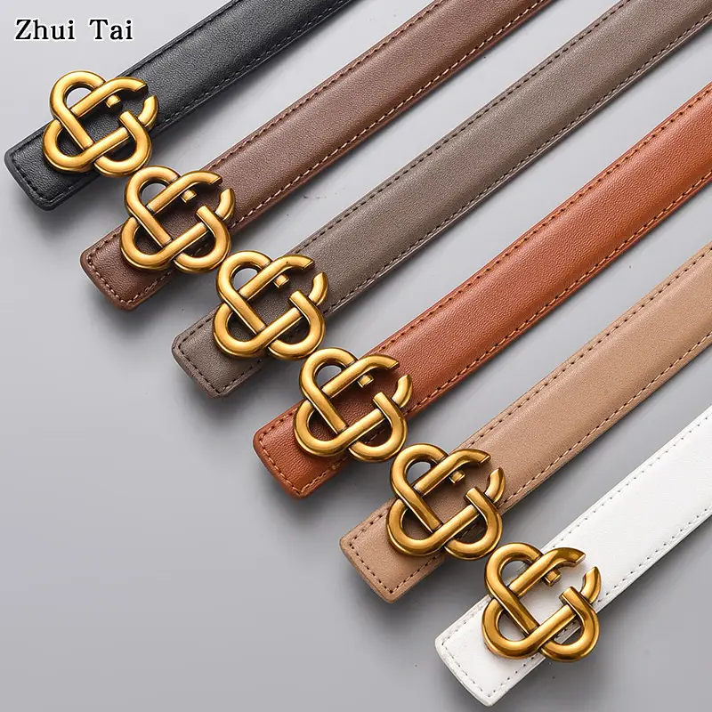 Retro Women's Brown Belt Suit Coat One-Piece Hair - Image 7