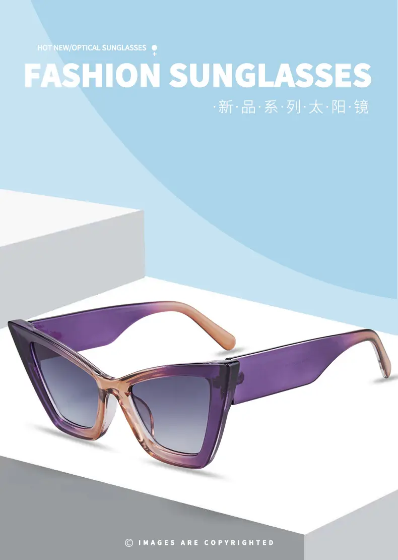 New Large Frame Cat Eye Sunglasses for Women — feature 3