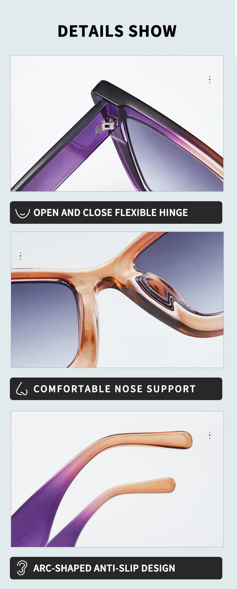 New Large Frame Cat Eye Sunglasses for Women — feature 6