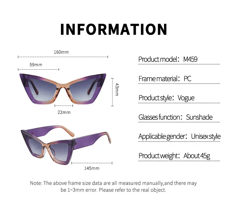 New Large Frame Cat Eye Sunglasses for Women — feature 7