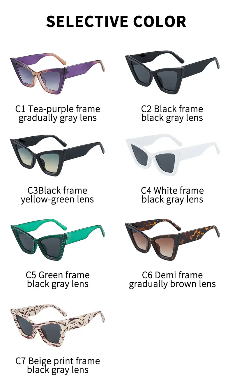 New Large Frame Cat Eye Sunglasses for Women — feature 8