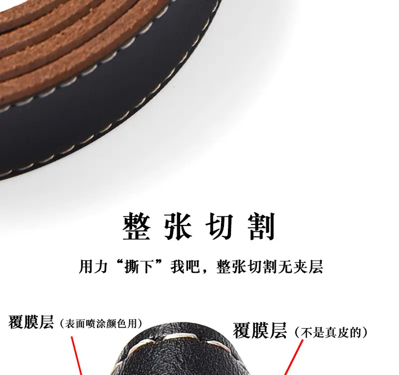 Men's Retro Leather Belt with Silver Buckle β feature 11