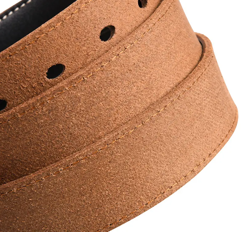 Men's Retro Leather Belt with Silver Buckle β feature 8