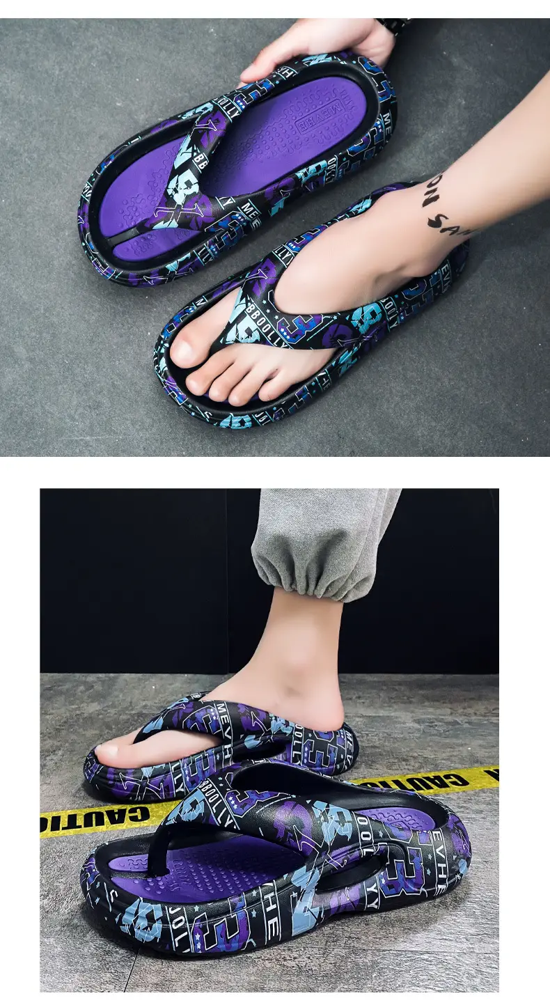 Summer Thick Soled Flip Flops Men Outdoor Beach Sandals — feature 5