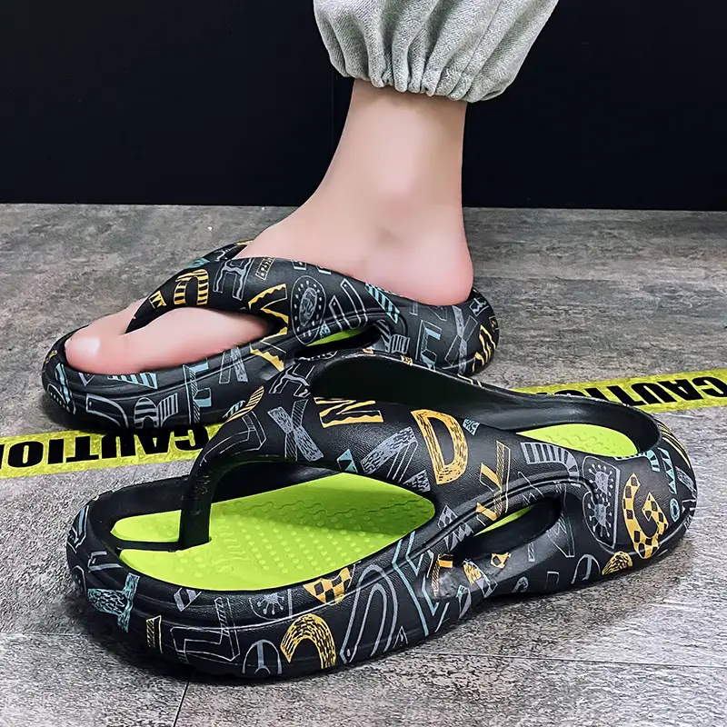 Summer Thick Soled Flip Flops Men Outdoor Beach Sandals - Image 7
