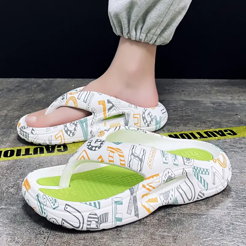 Summer Thick Soled Flip Flops Men Outdoor Beach Sandals - Image 8