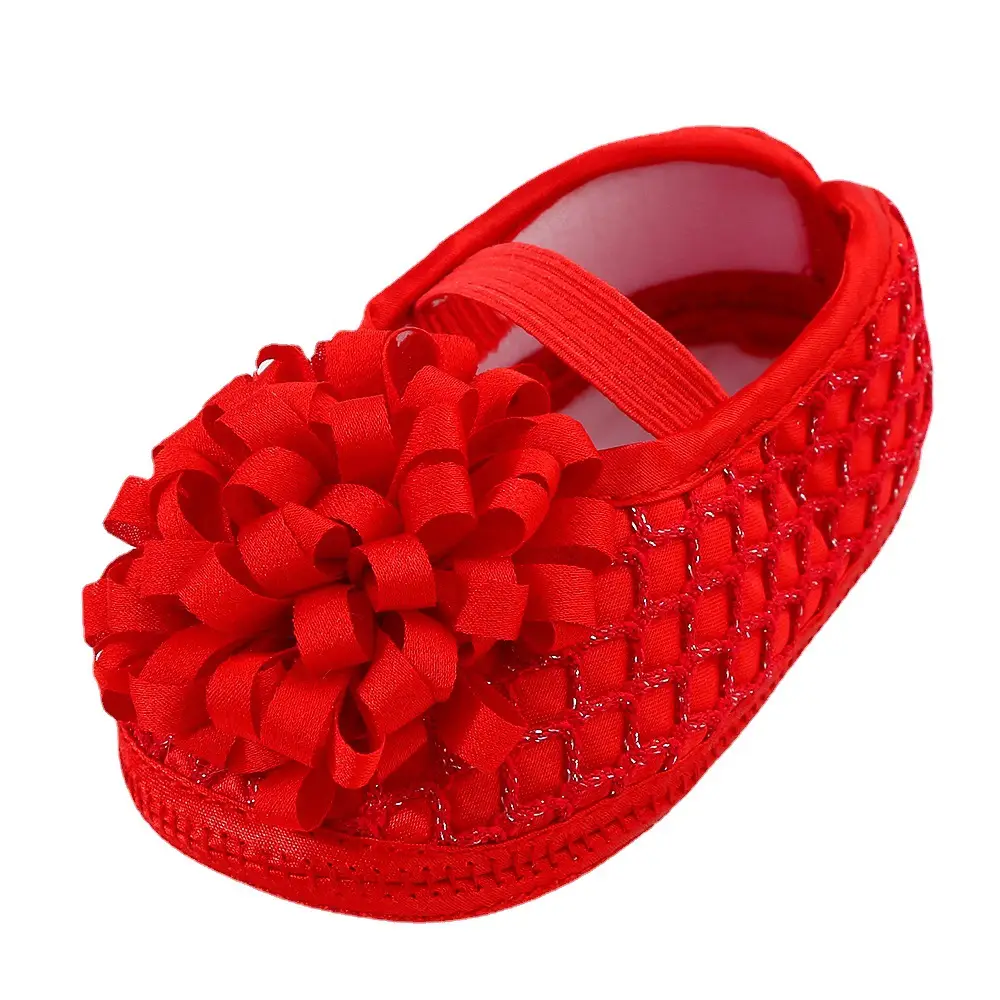 2023 newborn baby shoes 0-1 year old baby girl princess shoes soft soled toddler shoes full moon 100 days matching dress
