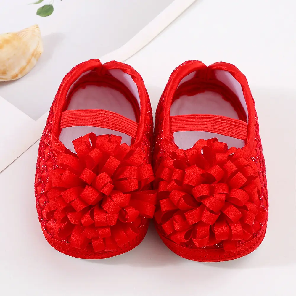 2023 newborn baby shoes 0-1 year old baby girl princess shoes soft soled toddler shoes full moon 100 days matching dress — feature 6
