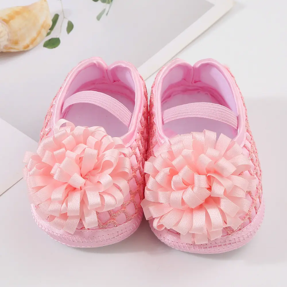 2023 newborn baby shoes 0-1 year old baby girl princess shoes soft soled toddler shoes full moon 100 days matching dress — feature 9