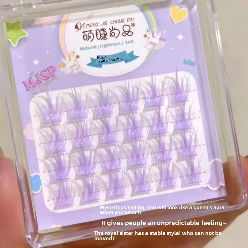 False Eyelashes Hot Red 3D Fashion - Image 4