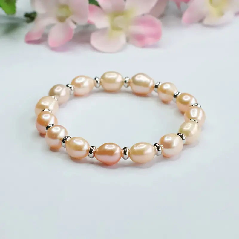 Rice Shaped Pearl Bracelet for Women - Image 3