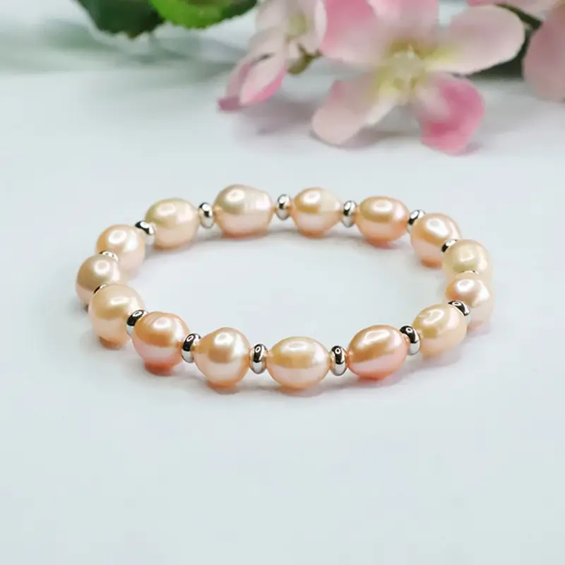 Rice Shaped Pearl Bracelet for Women - Image 4