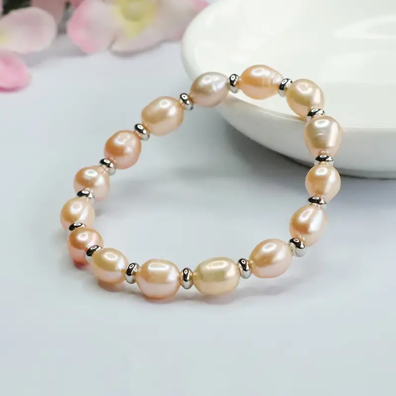 Rice Shaped Pearl Bracelet for Women — feature 7