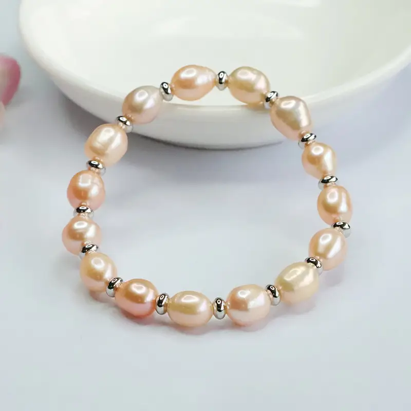 Rice Shaped Pearl Bracelet for Women — feature 8