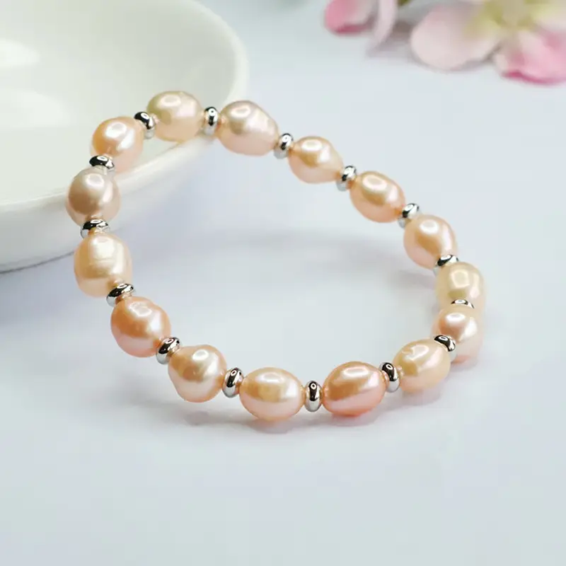 Rice Shaped Pearl Bracelet for Women — feature 9