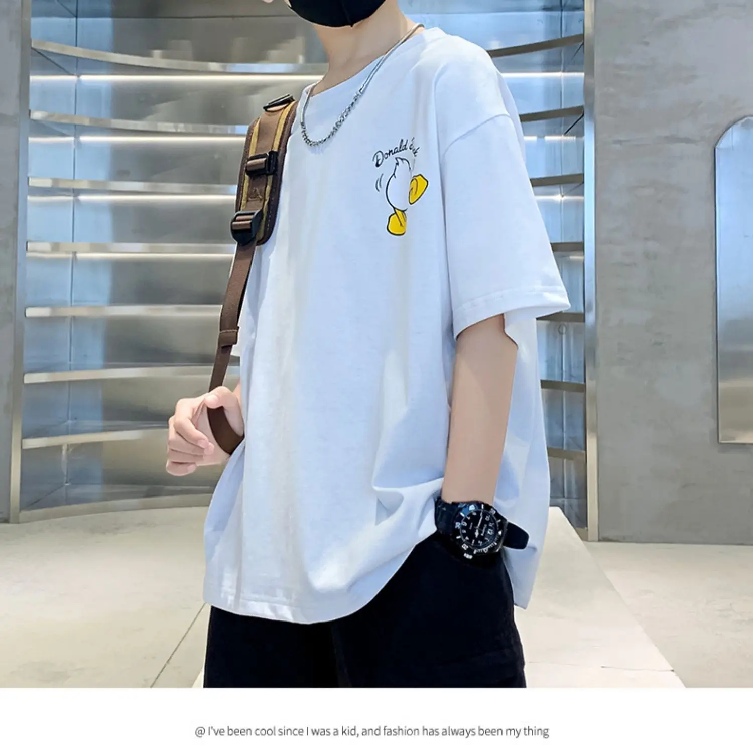 Children Cotton Duck Print T-Shirt Blue 2023 — feature 10