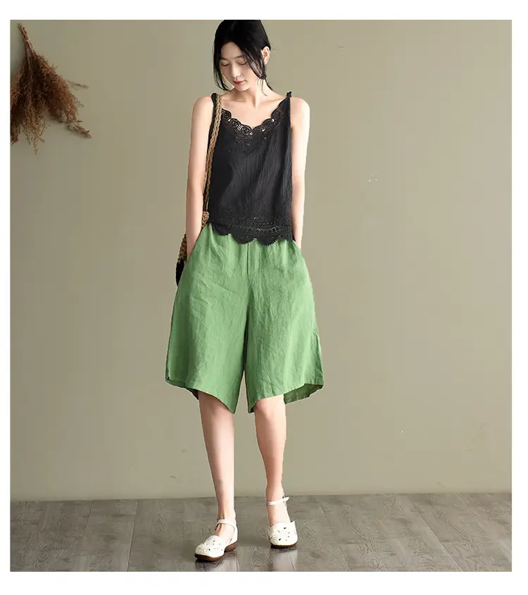 Women's Hollow Embroidered Lace Vest Sleeveless Top — feature 18
