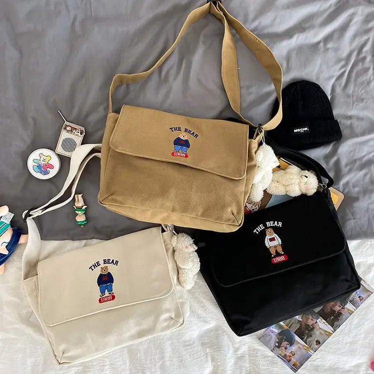 Japanese Style Cartoon Embroidered Crossbody Bag for Women — feature 10