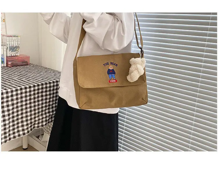 Japanese Style Cartoon Embroidered Crossbody Bag for Women — feature 7