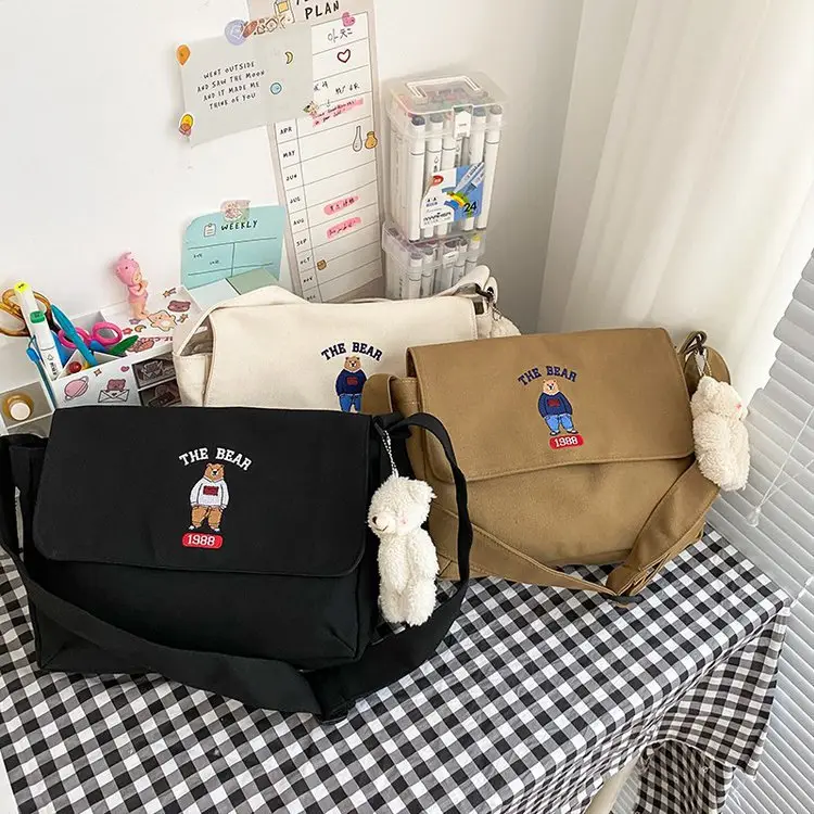Japanese Style Cartoon Embroidered Crossbody Bag for Women — feature 9