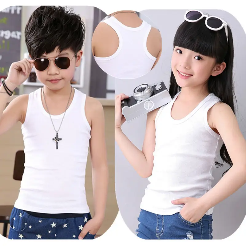 Summer Cotton Vests for Kids Boys Girls Thin Fit - Image 18