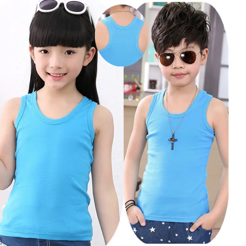 Summer Cotton Vests for Kids Boys Girls Thin Fit - Image 20