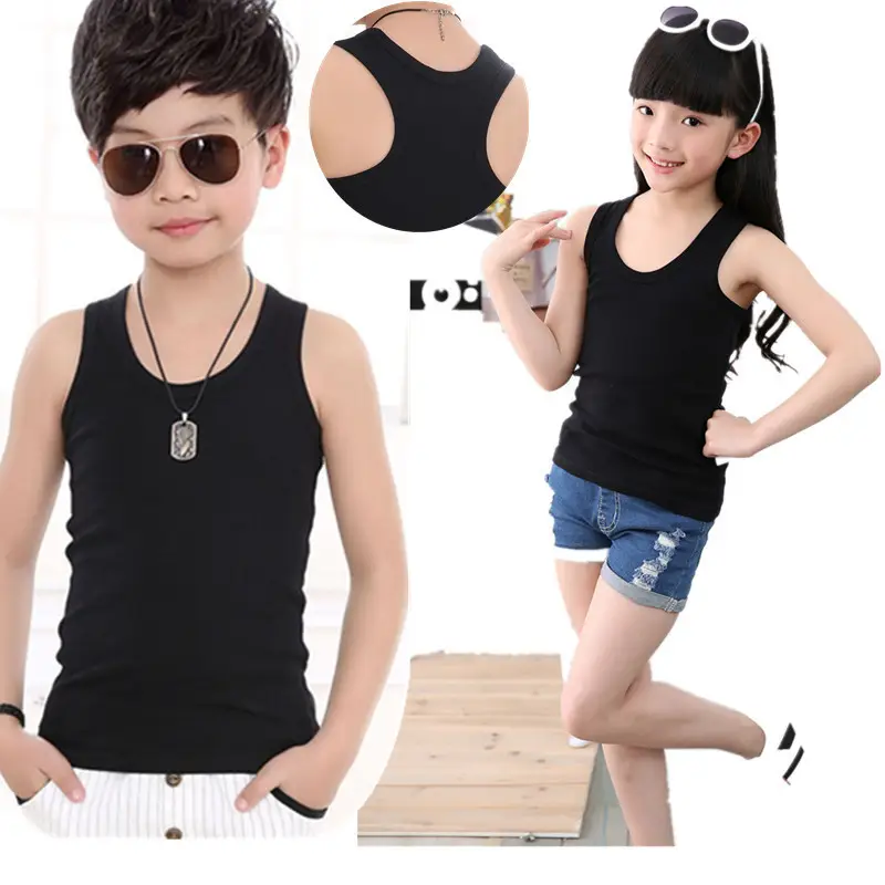Summer Cotton Vests for Kids Boys Girls Thin Fit - Image 3