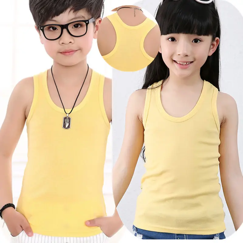 Summer Cotton Vests for Kids Boys Girls Thin Fit - Image 4
