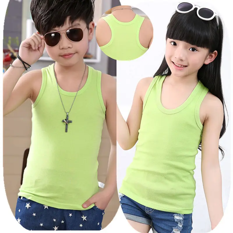 Summer Cotton Vests for Kids Boys Girls Thin Fit - Image 7