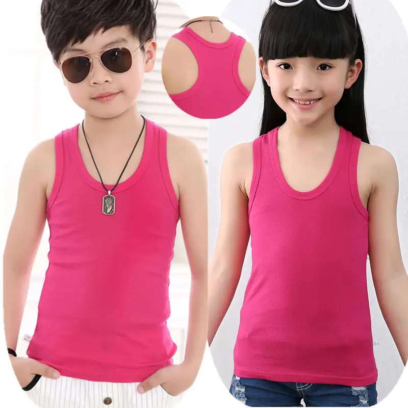 Summer Cotton Vests for Kids Boys Girls Thin Fit - Image 8