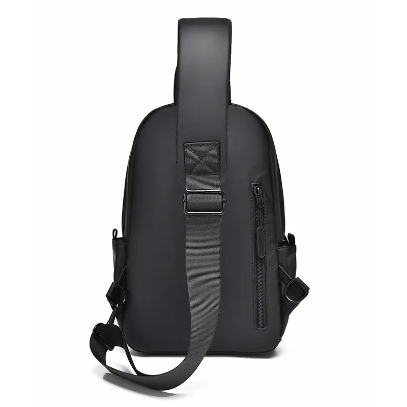 Men's Water-Proof Crossbody Bag with Striped Interior - Image 6