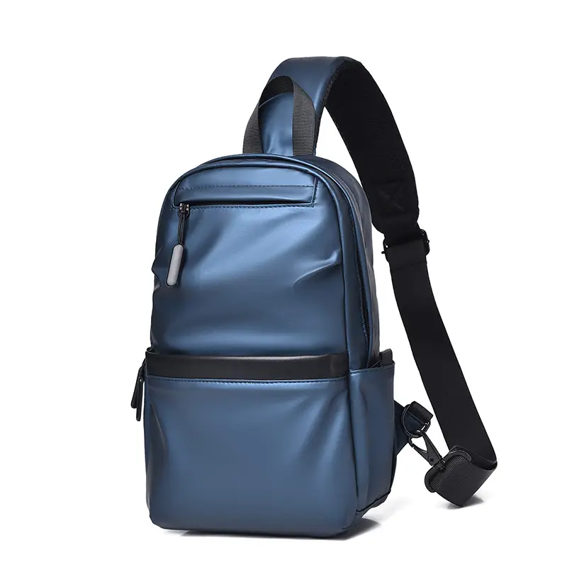 Men's Water-Proof Crossbody Bag with Striped Interior - Image 8
