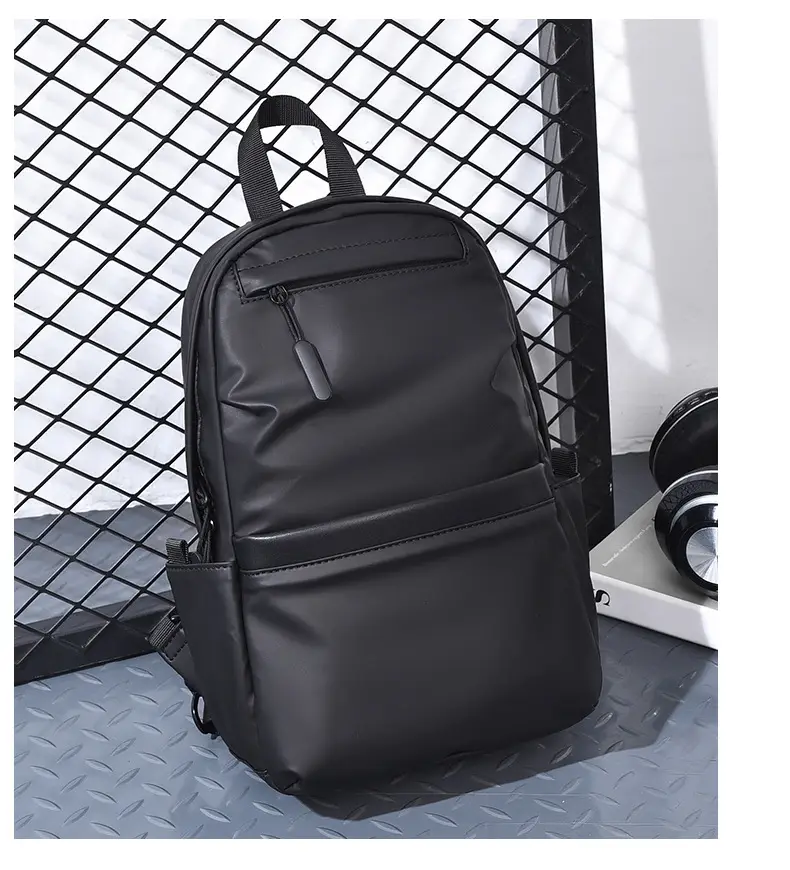 Men's Water-Proof Crossbody Bag with Striped Interior — feature 17