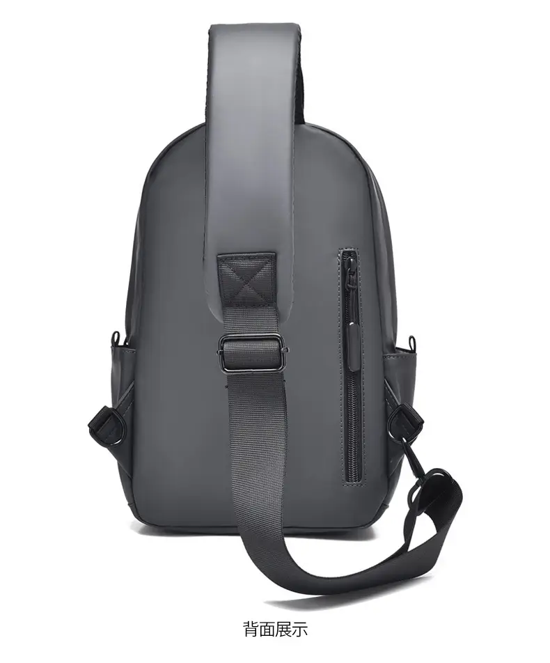 Men's Water-Proof Crossbody Bag with Striped Interior — feature 27