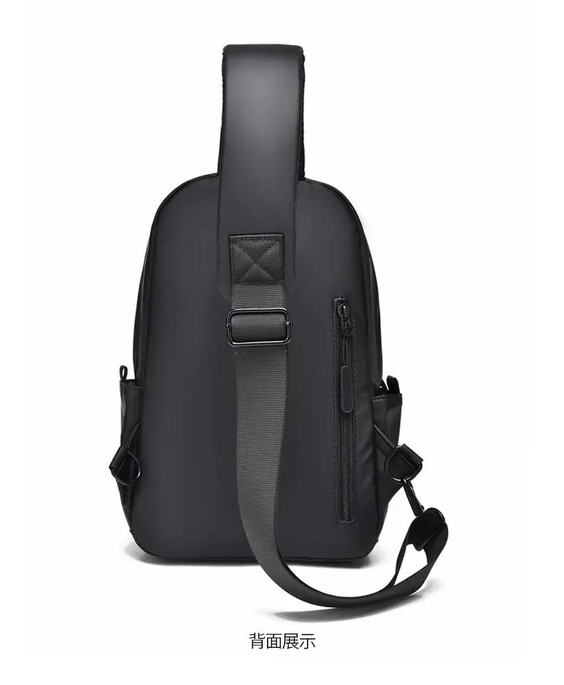 Men's Water-Proof Crossbody Bag with Striped Interior — feature 32