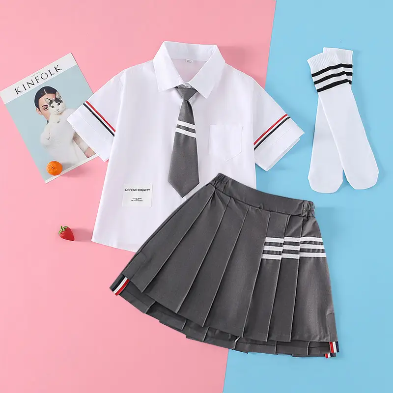 Girls Preppy Jk Suit 2025 Summer Medium Large