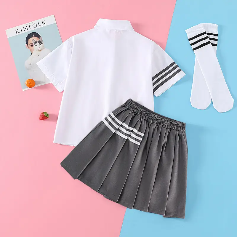 Girls Preppy Jk Suit 2025 Summer Medium Large