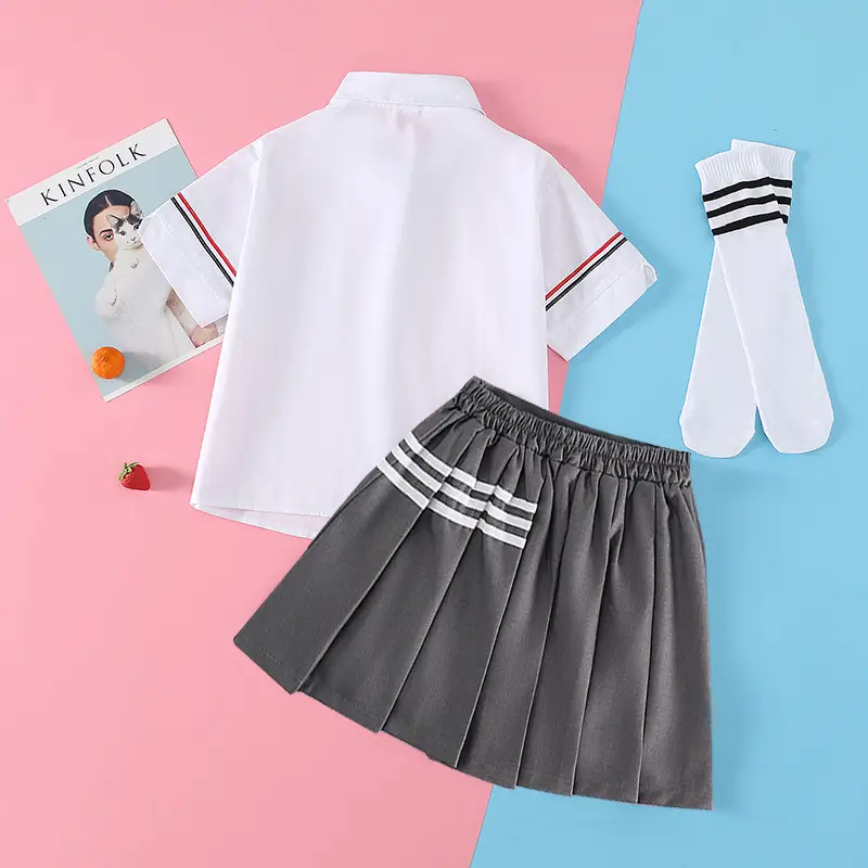 Girls Preppy Jk Suit 2025 Summer Medium Large