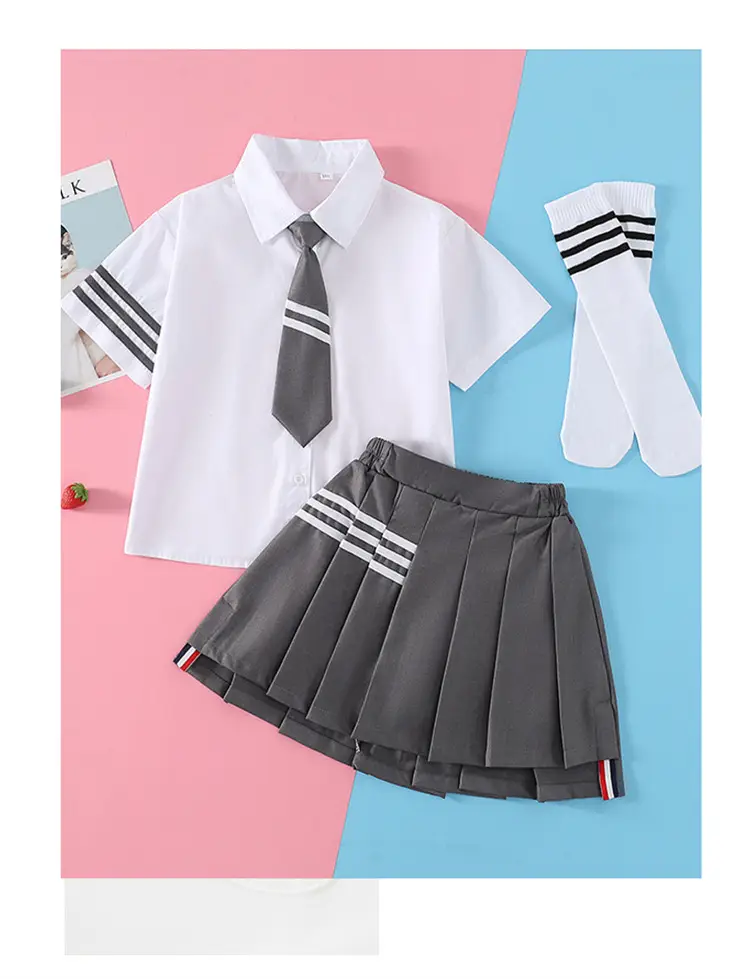 Girls Preppy Jk Suit 2025 Summer Medium Large — feature 6