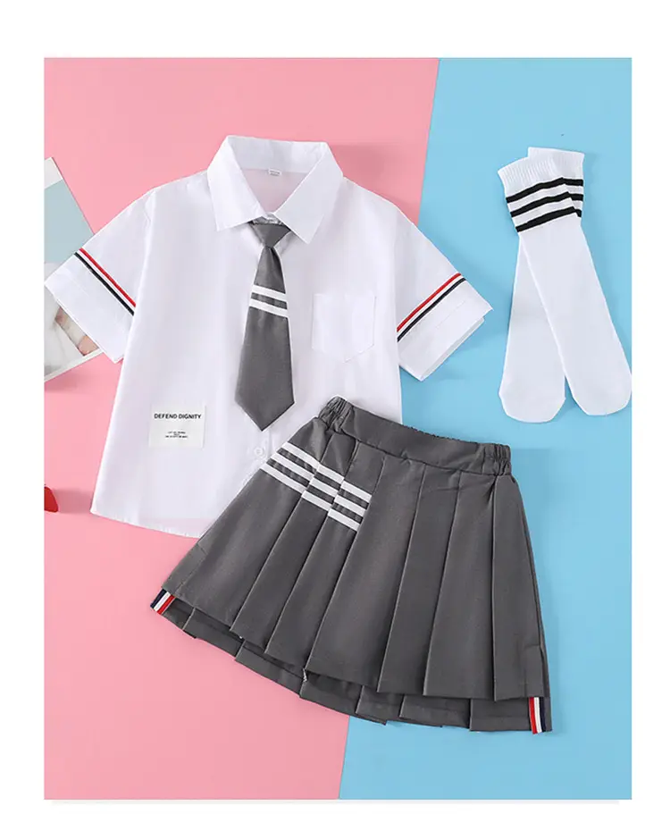 Girls Preppy Jk Suit 2025 Summer Medium Large — feature 8