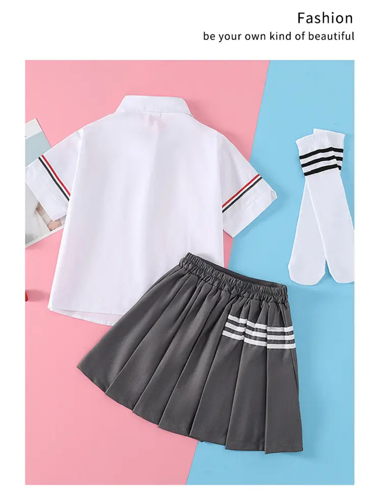 Girls Preppy Jk Suit 2025 Summer Medium Large — feature 9